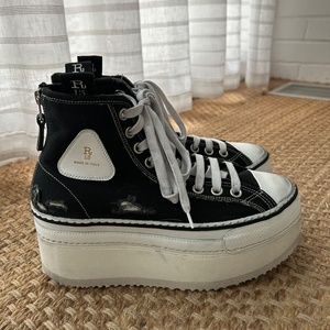 R13 Platform High Top Sneaker